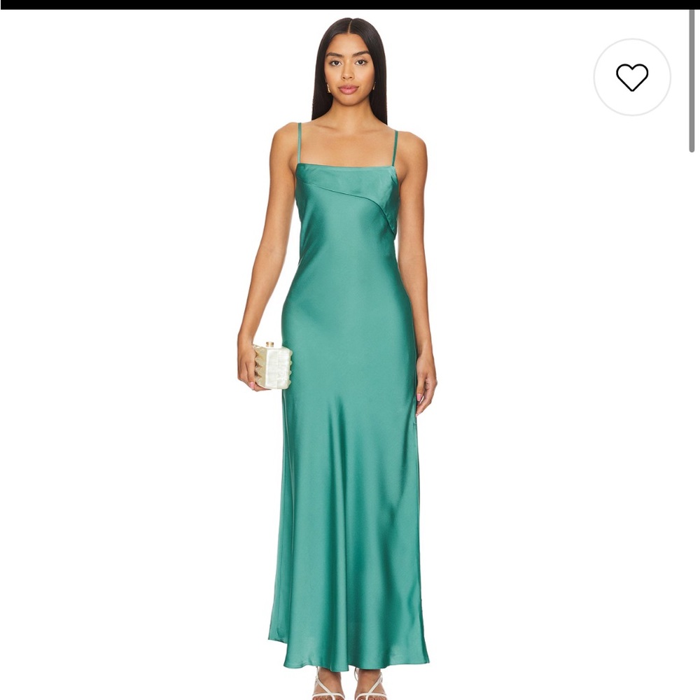 REVOLVE Green Sheath Maxi Dress Spaghetti Strap